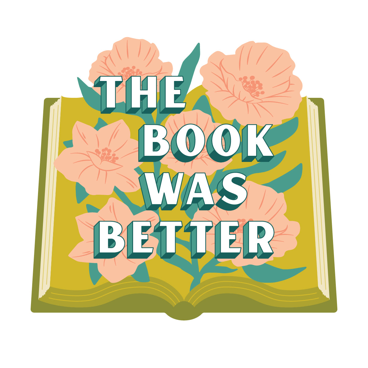 The Book was Better Marble Coaster ARCHd