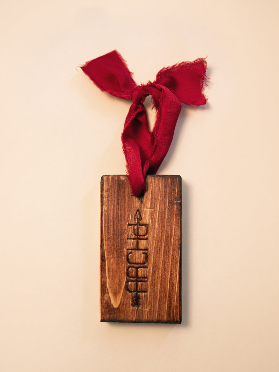 Harriet Tubman Wood Holiday Ornament with frayed edge satin ribbon – ARCHd