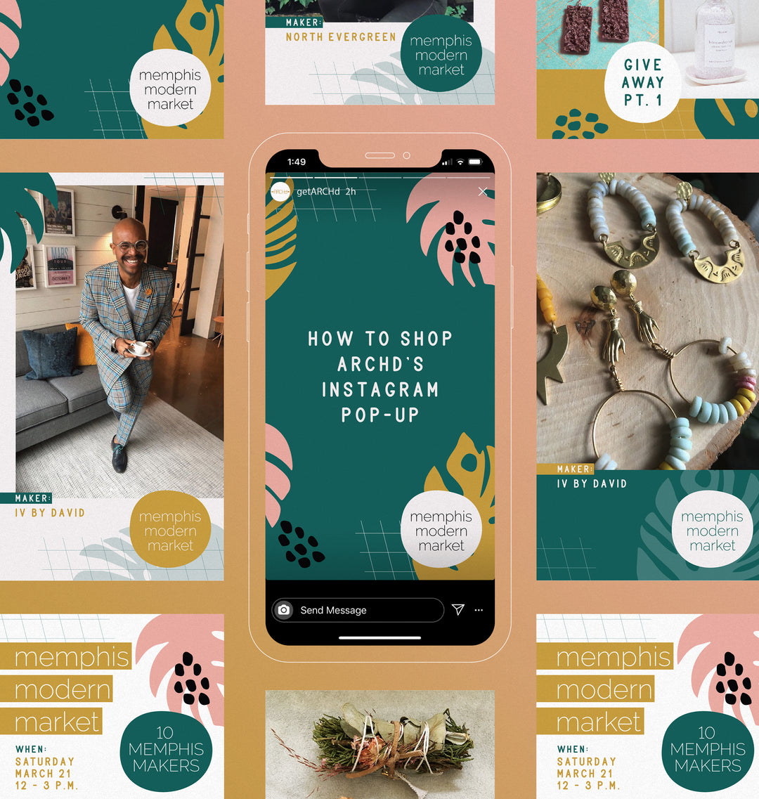 SOCIAL MEDIA GRAPHICS: Memphis Modern Market