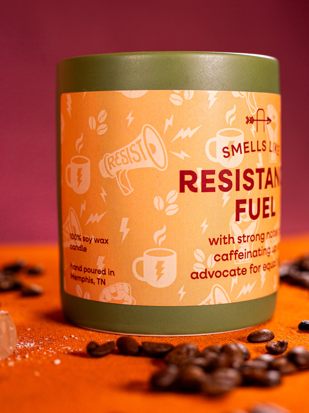 Smells Like Resistance Fuel Candle - Last Chance Sale