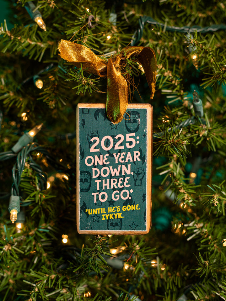 2025 Commemorative Pro-Democracy Wood Ornament