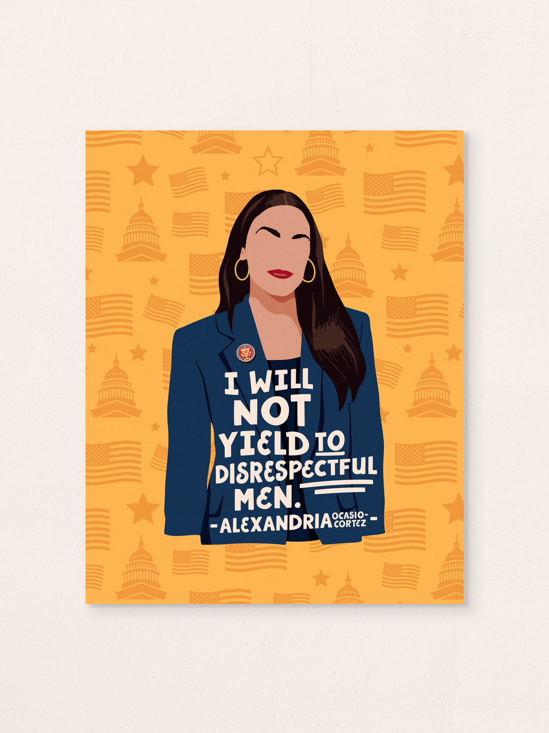 Alexandria Ocasio Cortez (AOC) quote art print
