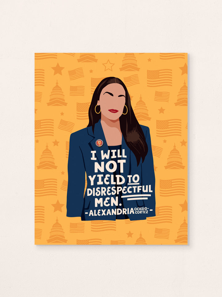 Alexandria Ocasio Cortez (AOC) quote art print