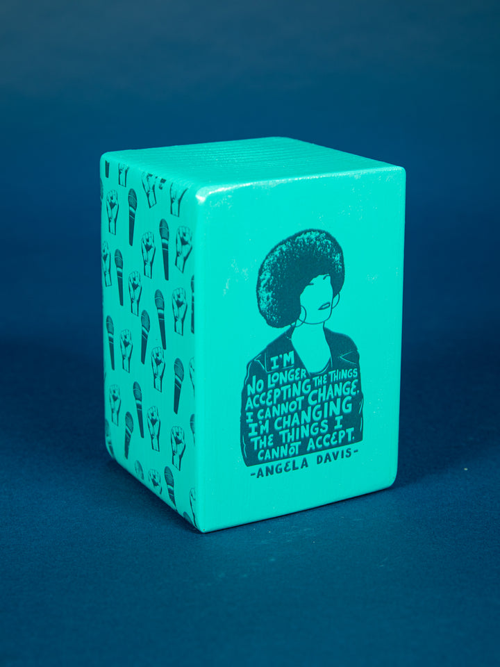 Individual Iconic Woman Bookend (Color Drenched Teal)