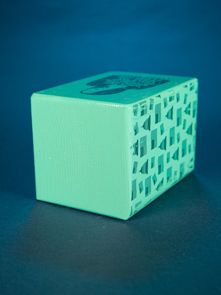 Individual Iconic Woman Bookend (Color Drenched Teal)