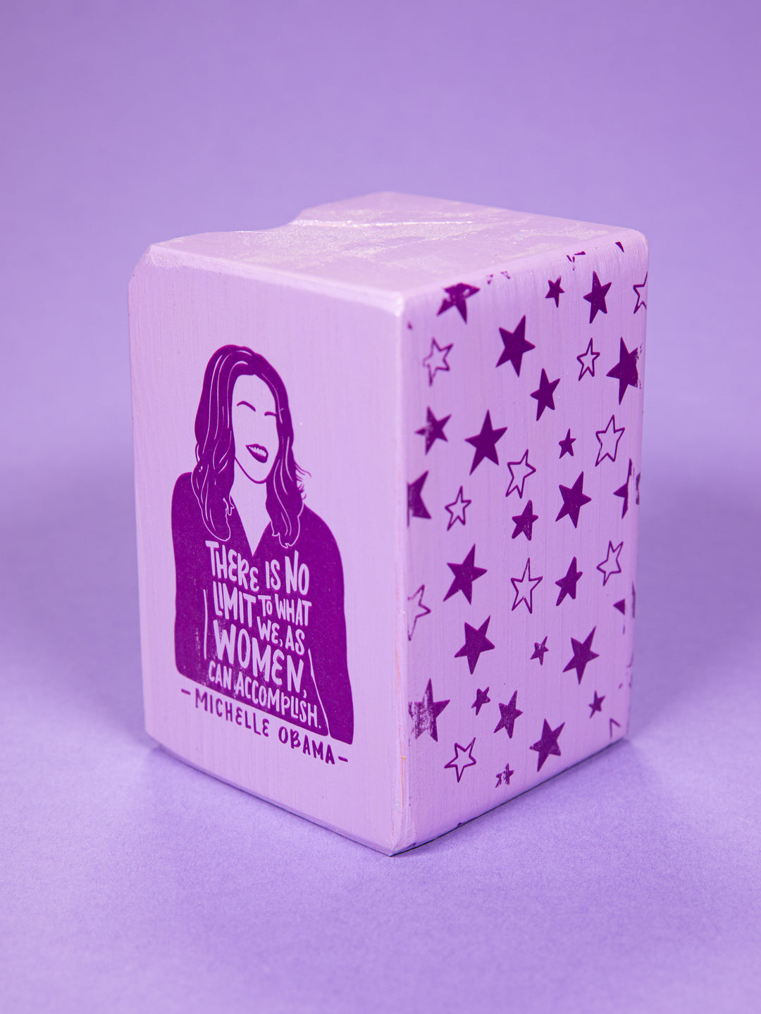 Individual Iconic Woman Bookend (Color Drenched Purple)
