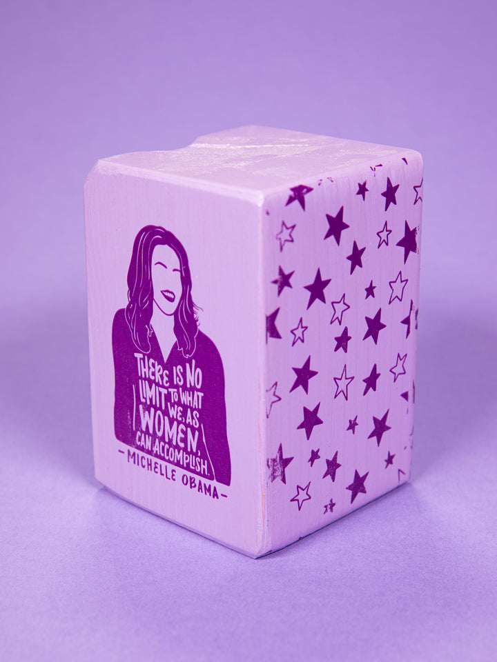Individual Iconic Woman Bookend (Color Drenched Purple)