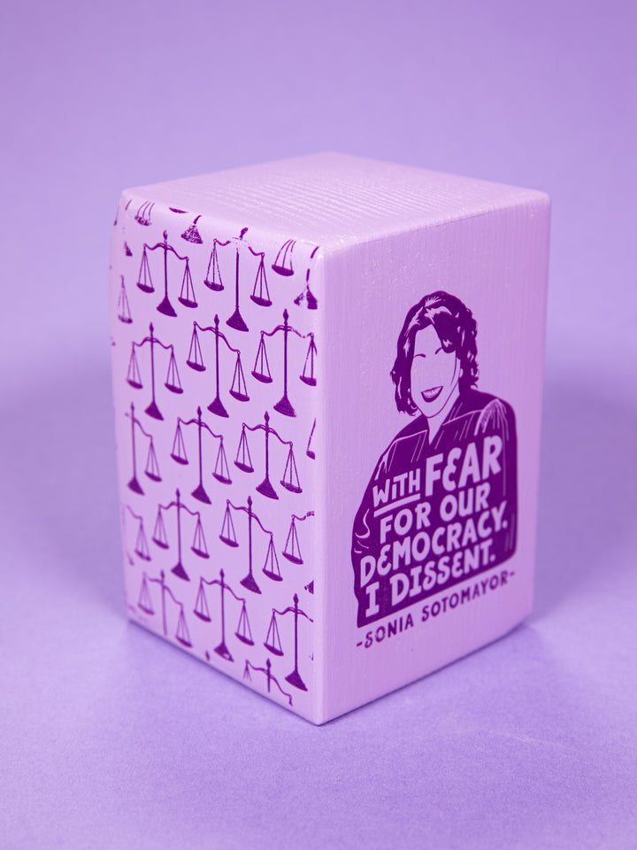 Individual Iconic Woman Bookend (Color Drenched Purple)