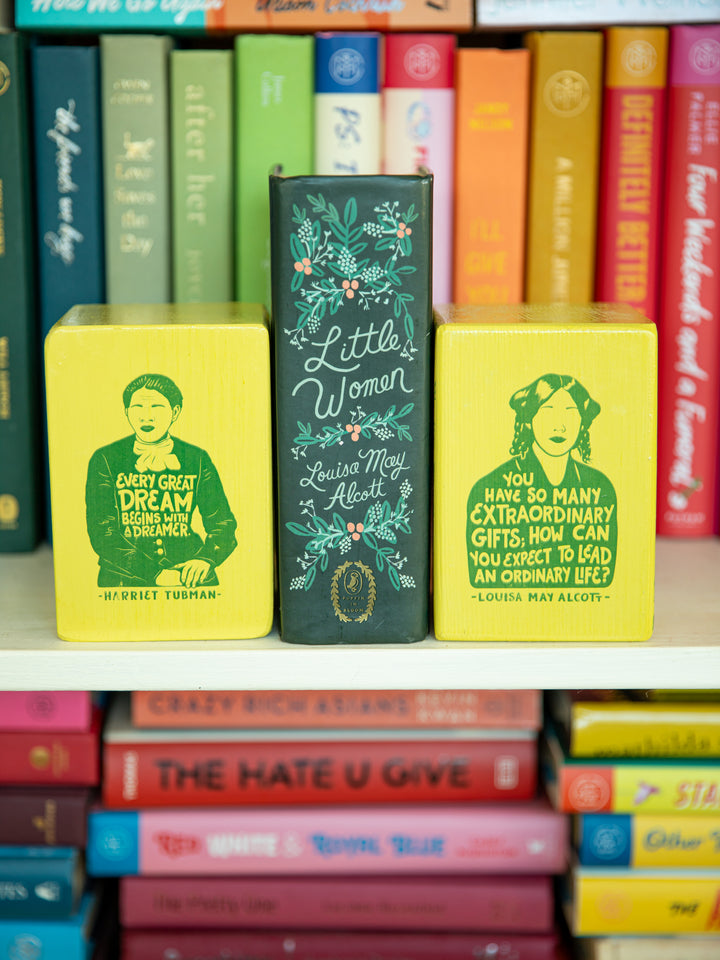 Individual Iconic Woman Bookend (Color Drenched Chartreuse Green)