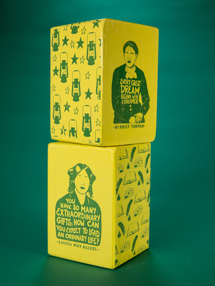 Individual Iconic Woman Bookend (Color Drenched Chartreuse Green)