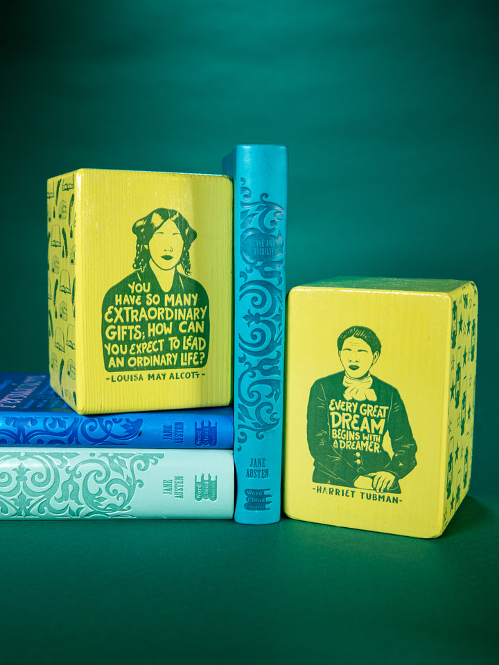 Individual Iconic Woman Bookend (Color Drenched Chartreuse Green)