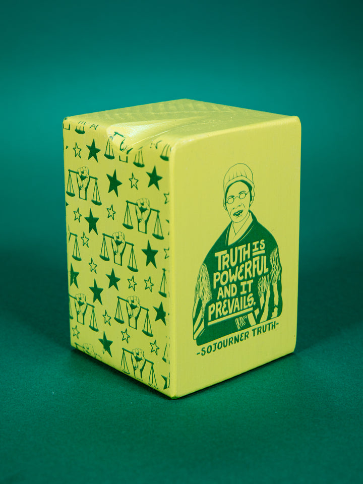 Individual Iconic Woman Bookend (Color Drenched Chartreuse Green)