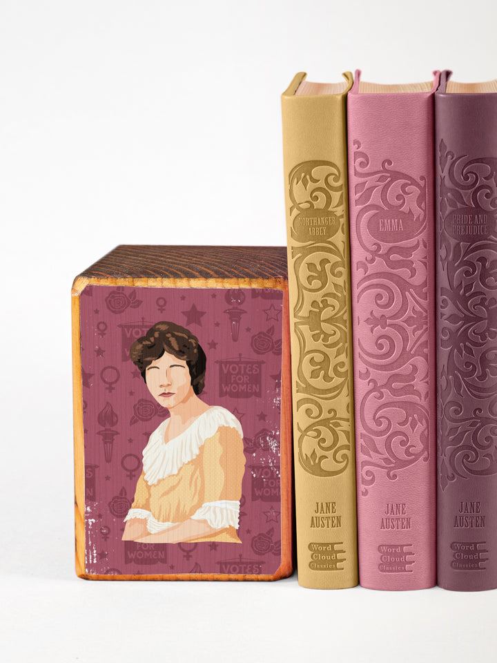 Alice Paul Quote bookend set of 2