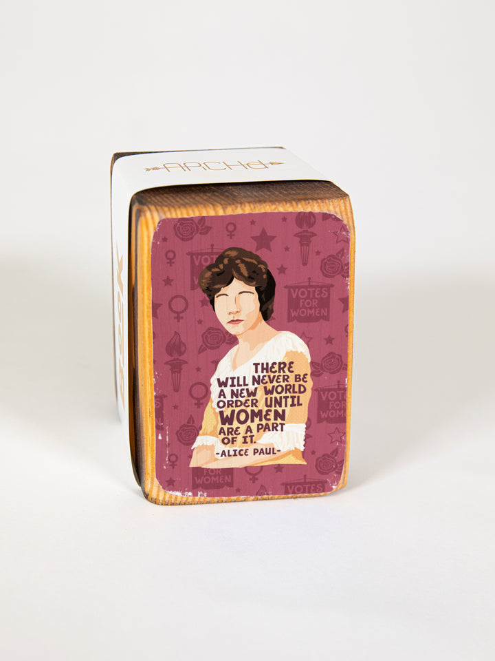 Suffragist Icons, Wood Bookend Pack of 4