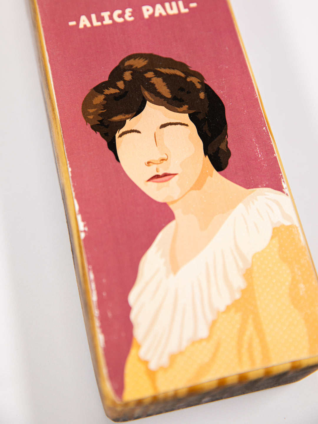Alice Paul Quote Panoramic wood art