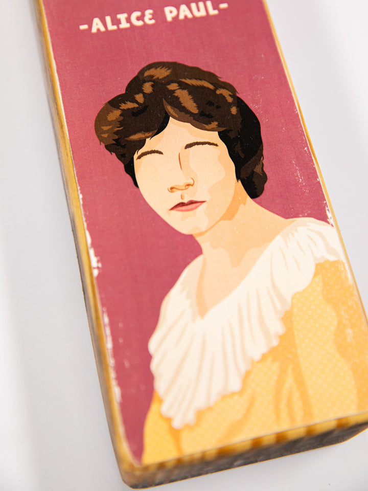 Alice Paul Quote Panoramic wood art