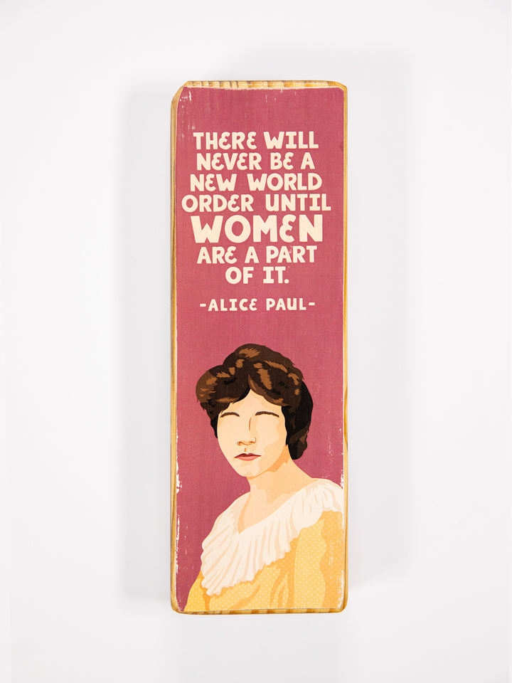 Suffragist Icons, Panoramic Wood Art Pack of 4