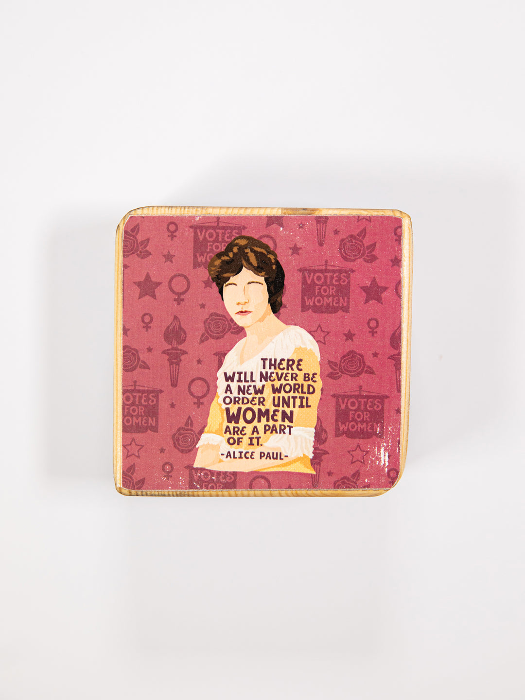 Alice Paul Quote wood art