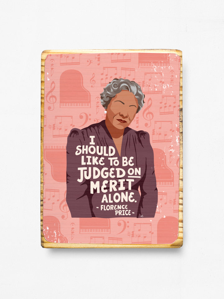 Florence Price Quote Wood Art