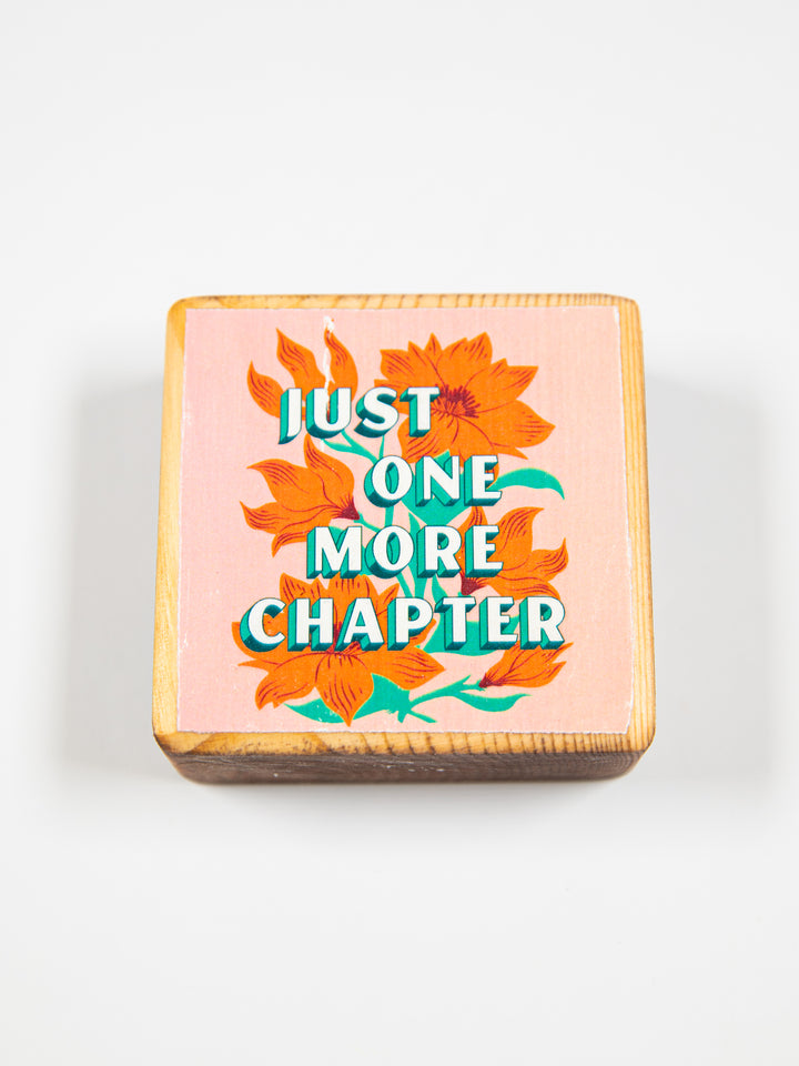 Bookish Quotes Mini Block Wood Art