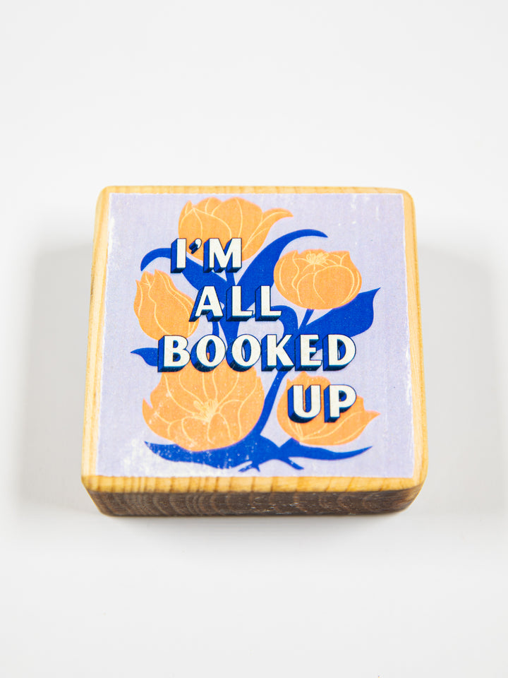 Bookish Quotes Mini Block Wood Art