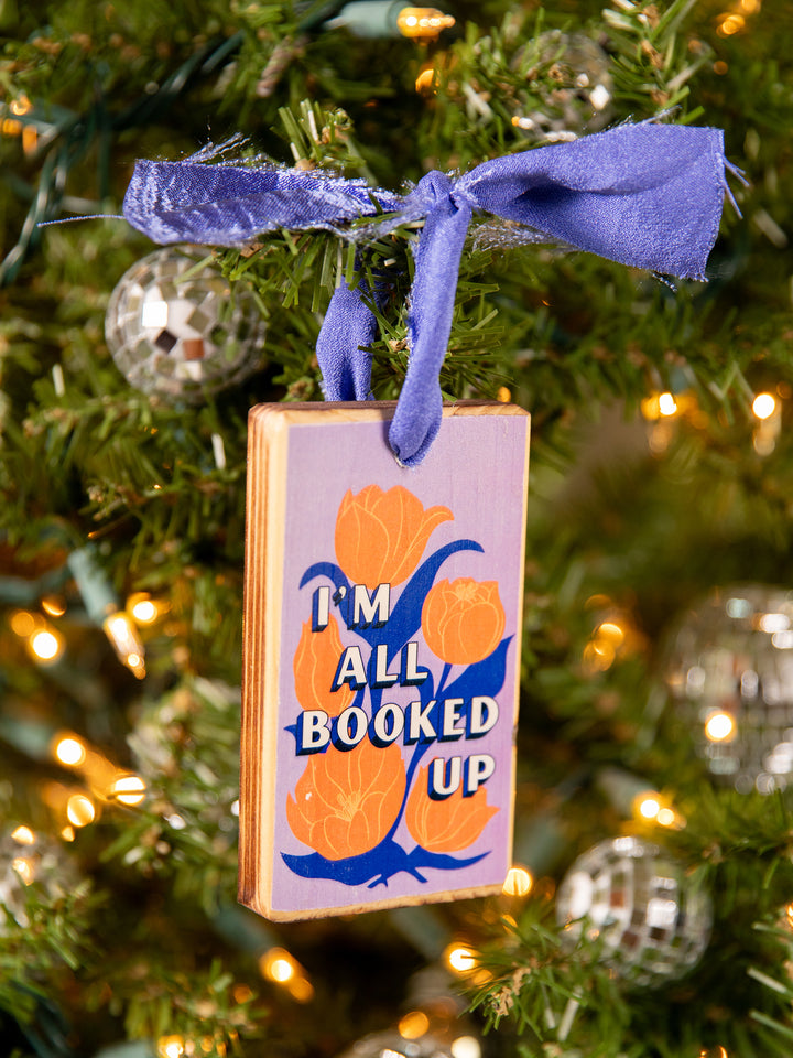Bookish Sayings, Wood Ornament