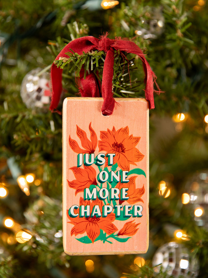 Bookish Sayings, Wood Ornament