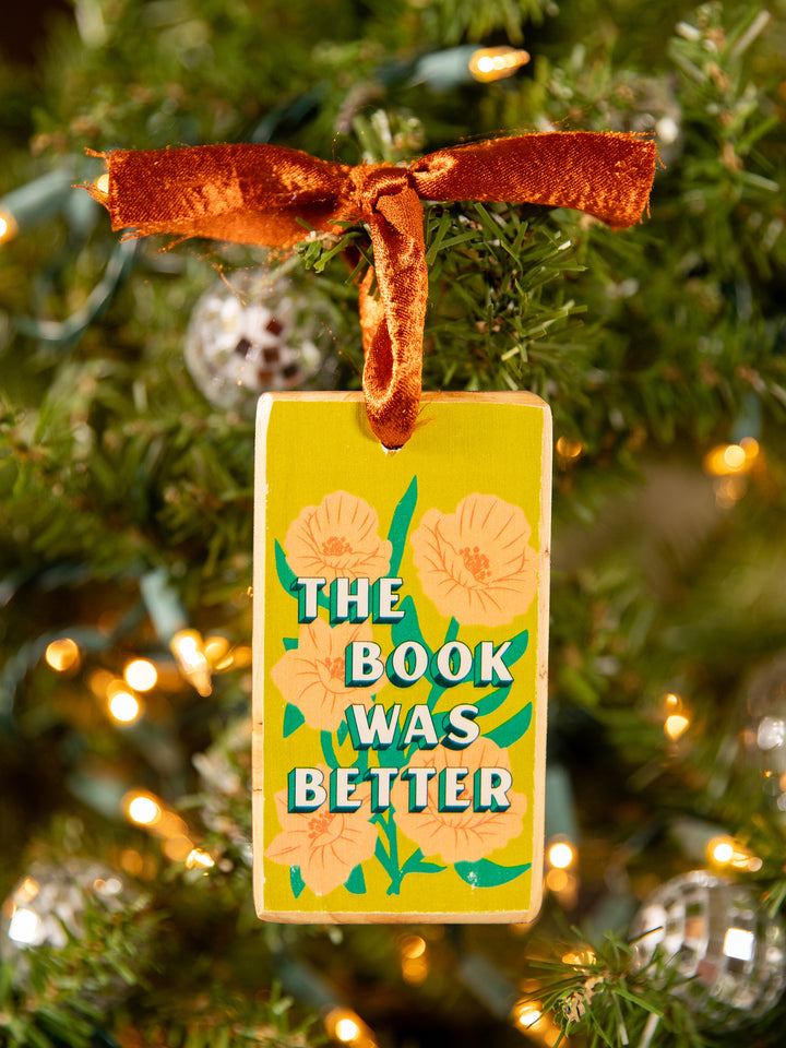 Bookish Sayings, Wood Ornament