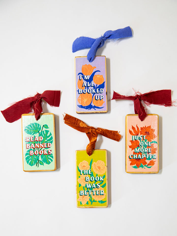 Bookish Sayings, Wood Ornament