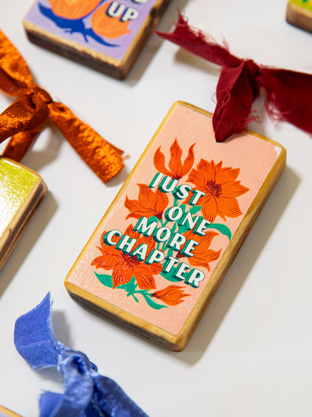 Bookish Sayings, Wood Ornament