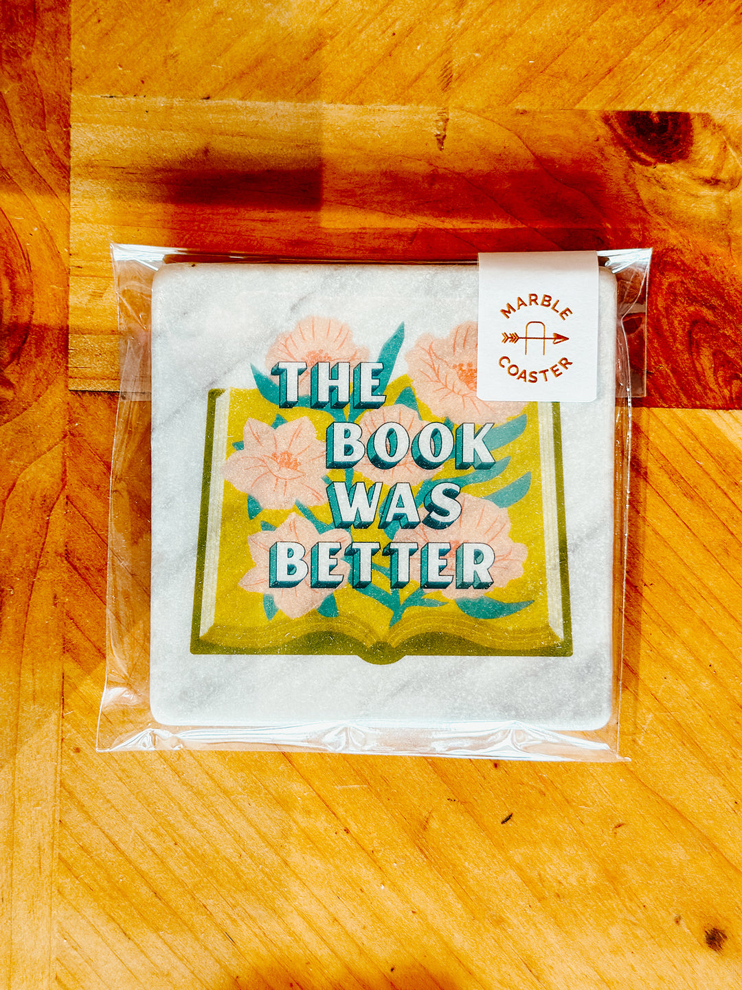 The Book was Better - Single Bookish Marble Coaster