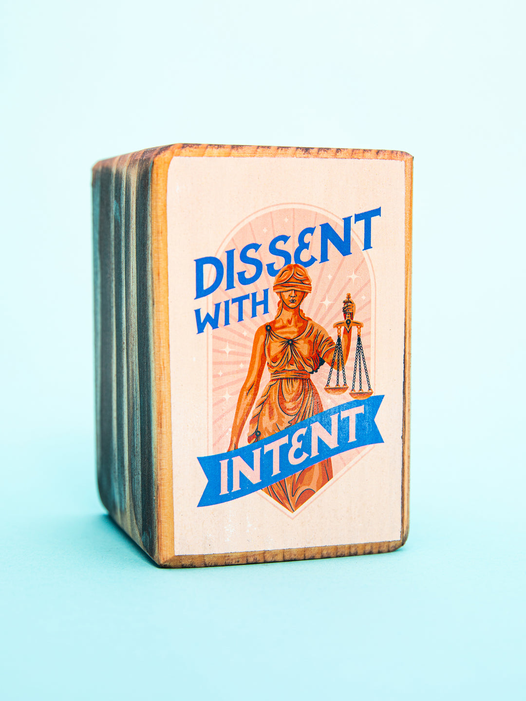 Protest Art Series, Single Wood Bookend