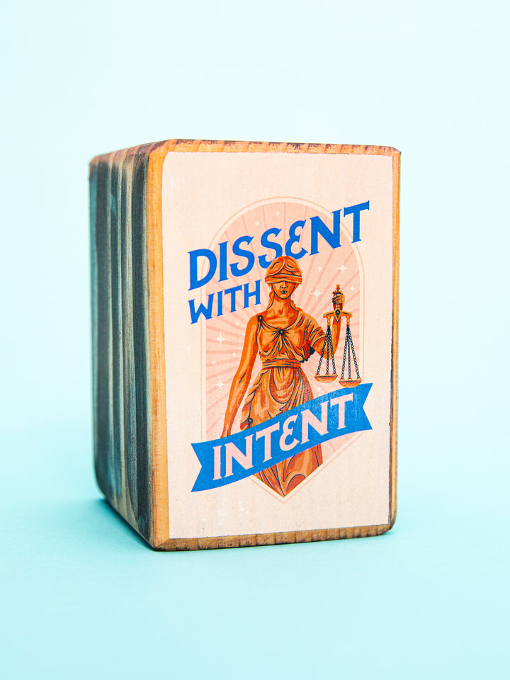 Protest Art Series, Single Wood Bookend