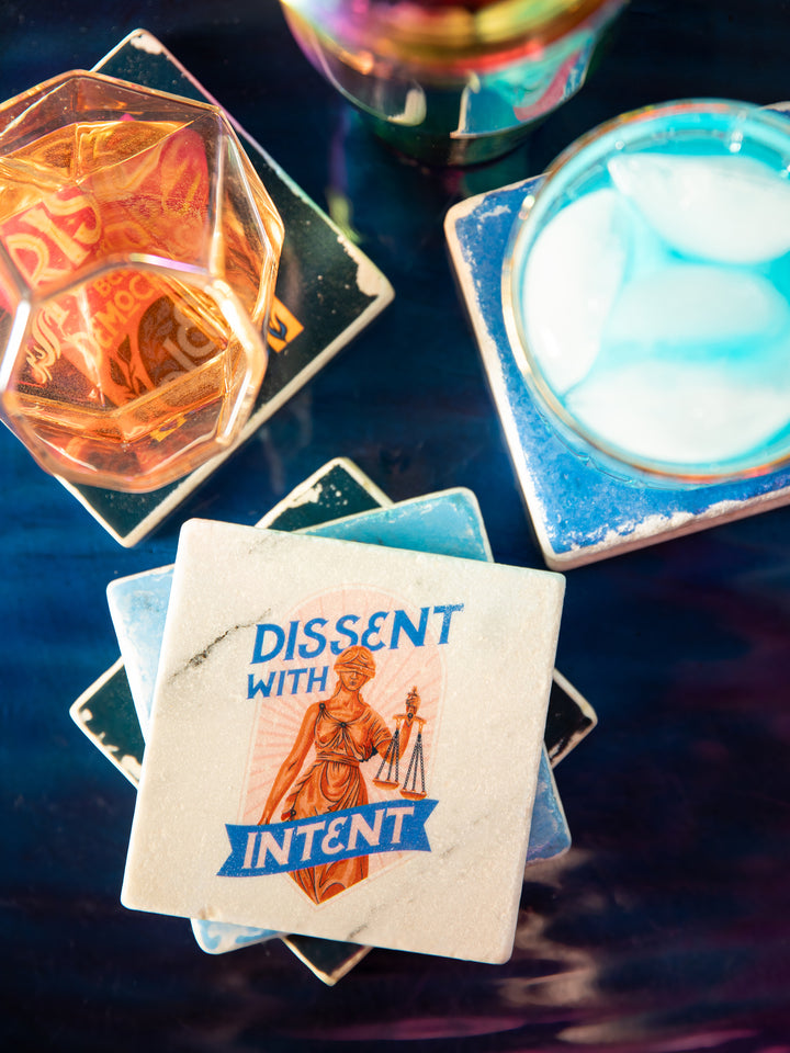 Protest Art - Build your Own Marble Coaster Set of 4