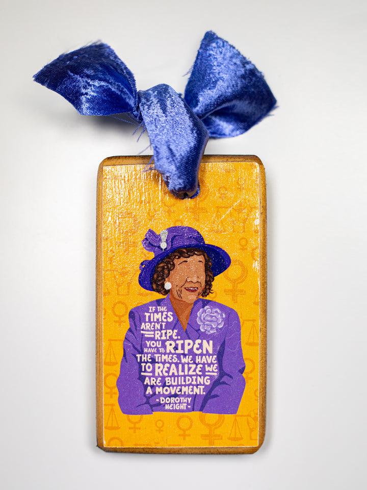 Dorothy Height, Quote Wood Ornament