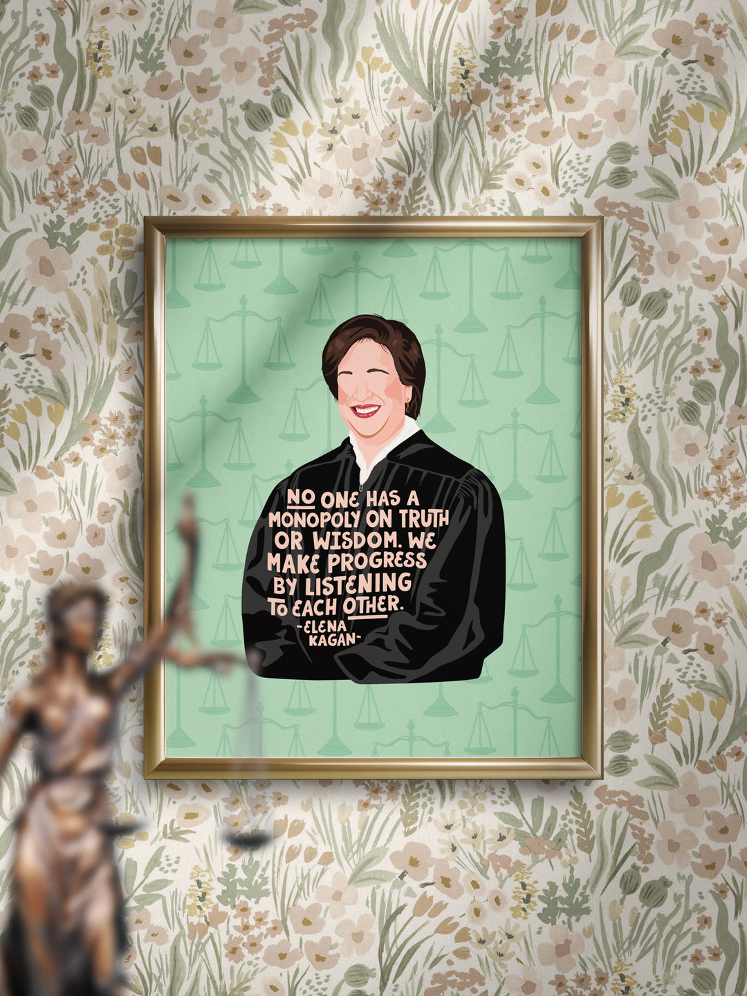 Elena Kagan quote art print