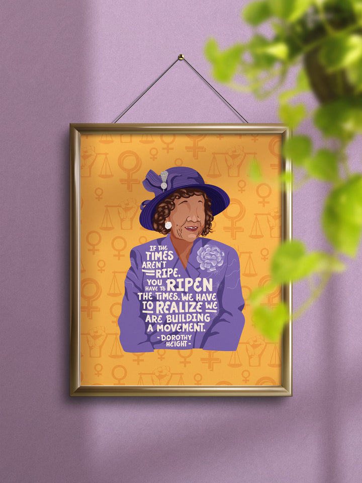 Dorothy Height quote art print