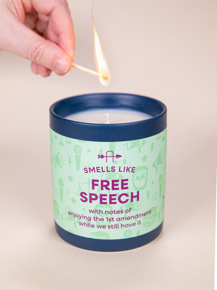 Smells Like Free Speech Candle
