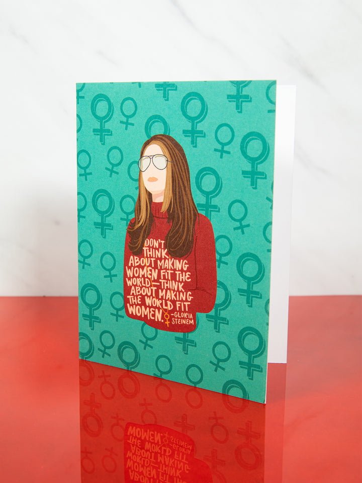 Gloria Steinem - Single Folded Note Card