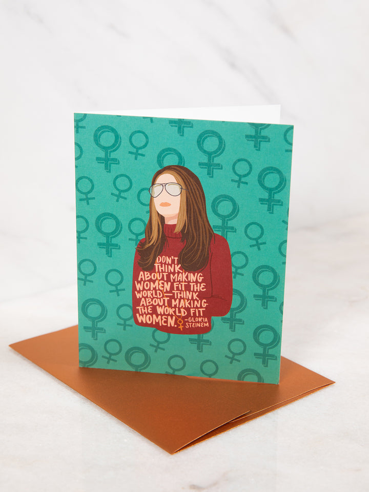 Gloria Steinem - Single Folded Note Card
