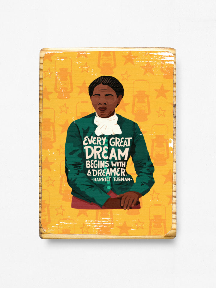 Harriet Tubman Iconic Woman Quote wood art