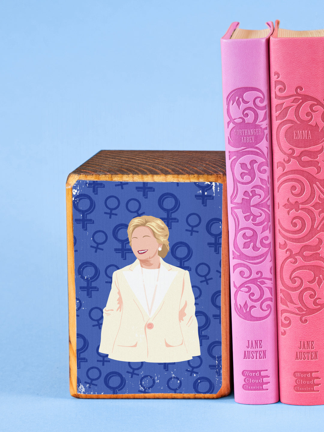 Hillary Clinton Quote bookend set