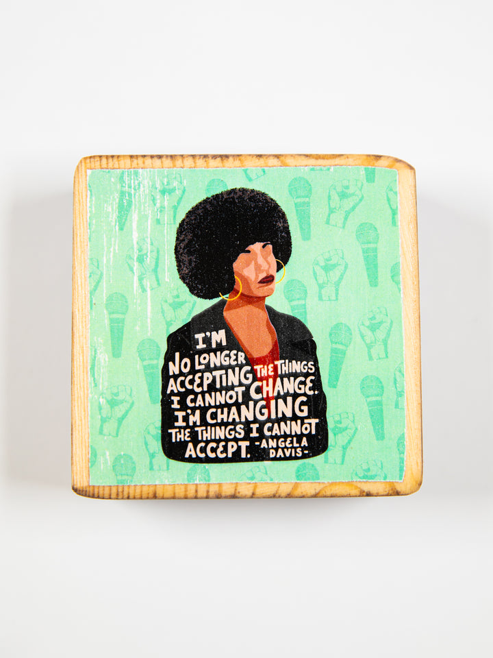 Iconic Women Quotes, Mini Block Wood Art