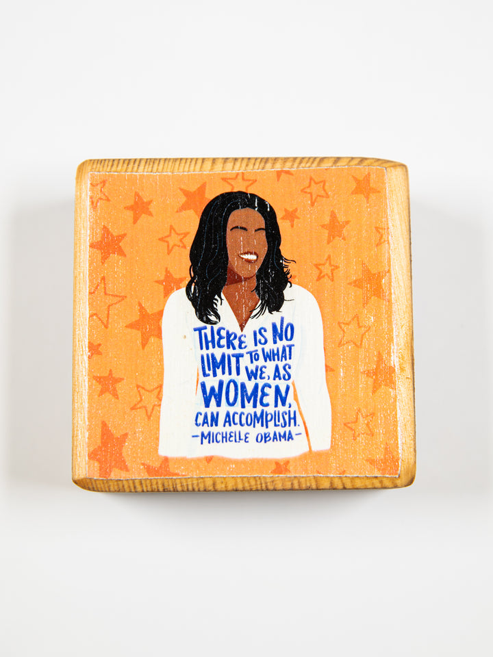 Iconic Women Quotes, Mini Block Wood Art