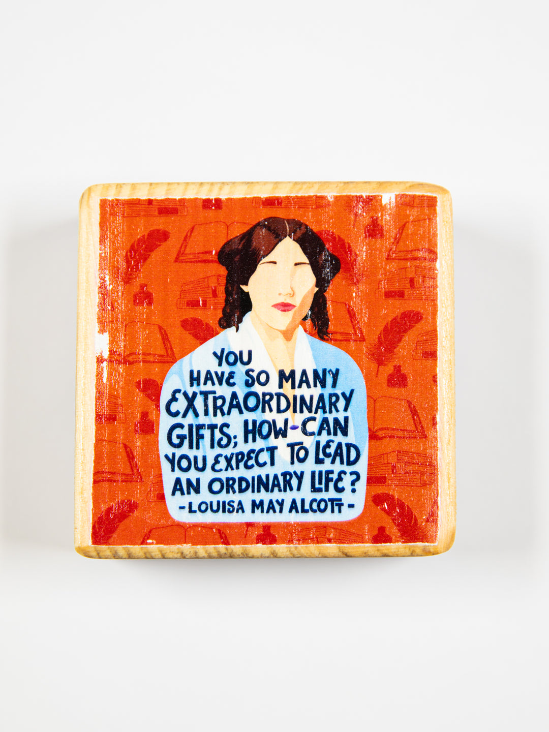 Iconic Women Quotes, Mini Block Wood Art
