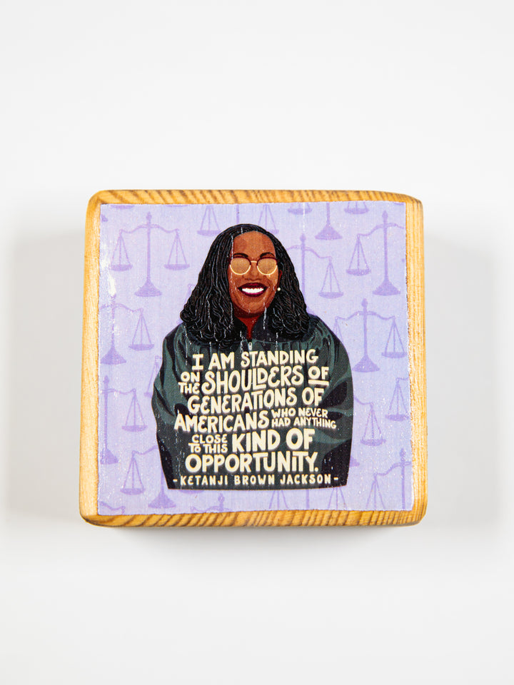Iconic Women Quotes, Mini Block Wood Art