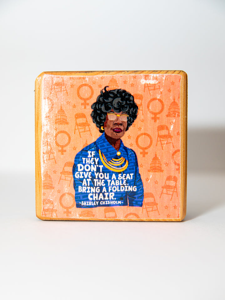 Iconic Women Quotes, Mini Block Wood Art