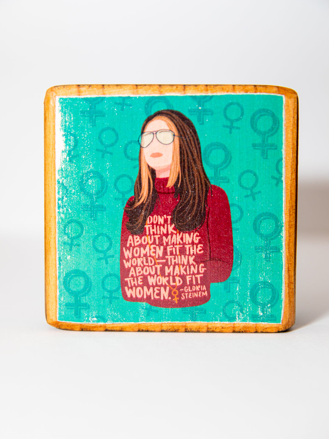 Iconic Women Quotes, Mini Block Wood Art