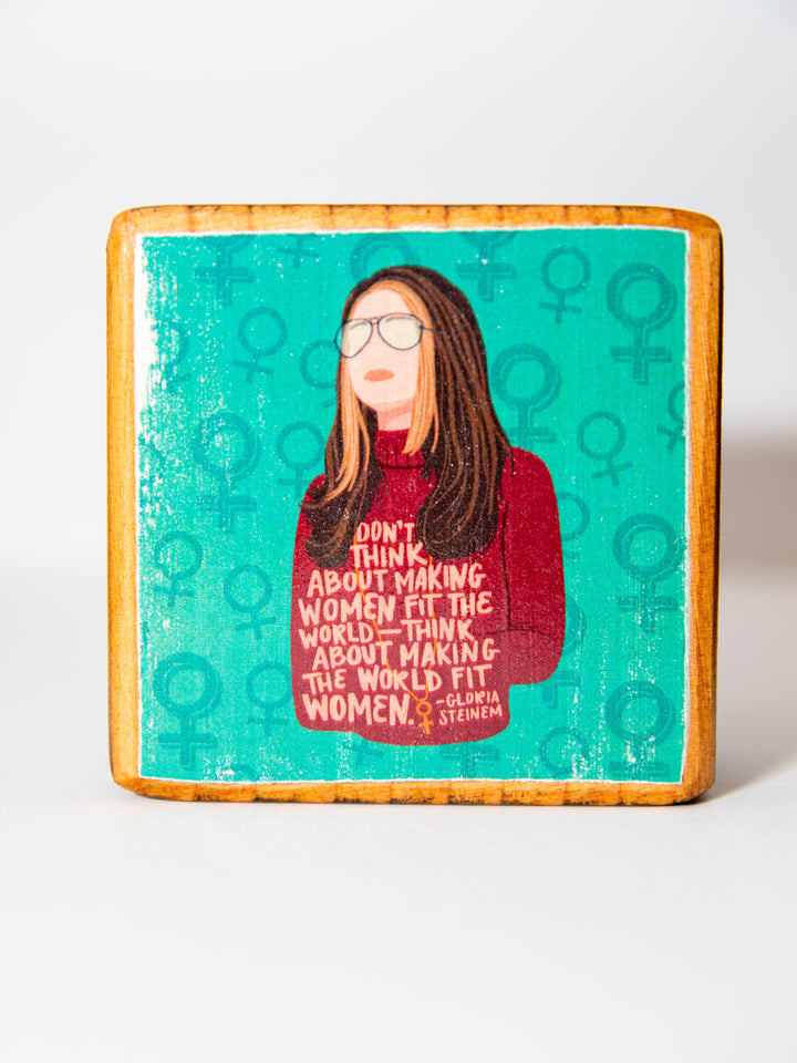 Iconic Women Quotes, Mini Block Wood Art