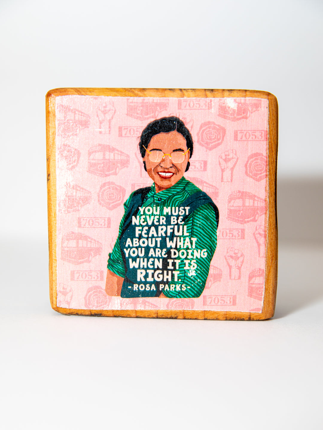 Iconic Women Quotes, Mini Block Wood Art